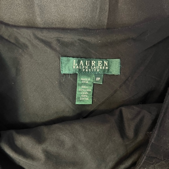 Ralph Lauren Black Linen Skirt - Picture 5 of 7